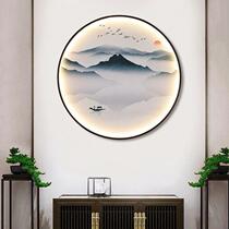 New Chinese style wall lamp Chinese style Zen living room bedroom study corridor tea room background wall restaurant decorative mural lamp