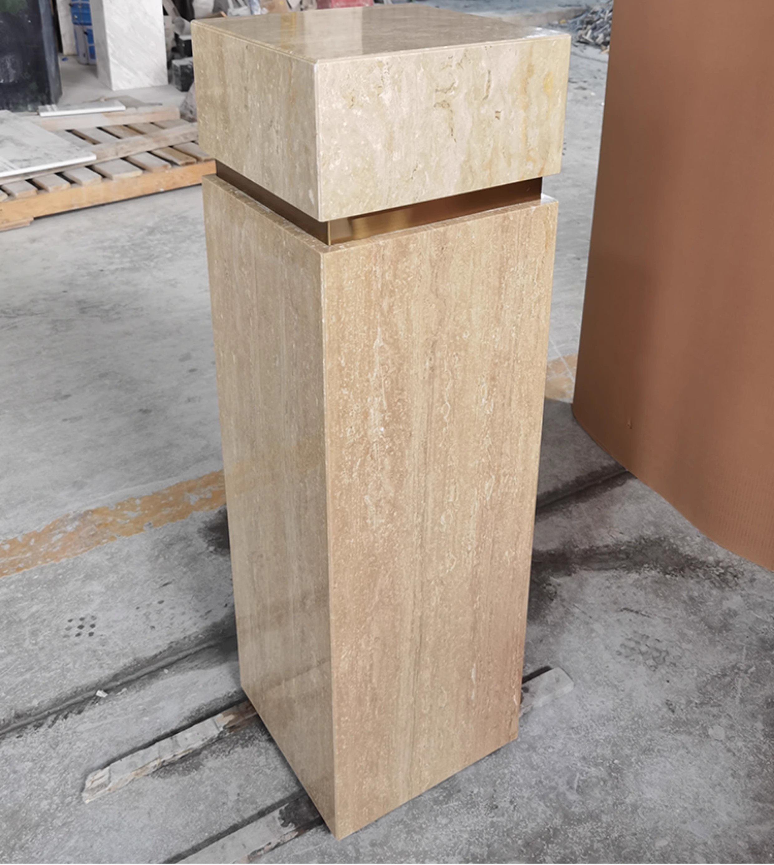 Yellow Travertine Base