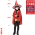 Trang phục Halloween trẻ em, chất liệu khu biểu diễn mẫu giáo, áo choàng bé trai, áo choàng ảo thuật bé gái, trang phục phù thủy 