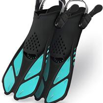Professional snorkeling adjustable short fins for men and women high elastic and durable free diving swimming training fins diving equipment