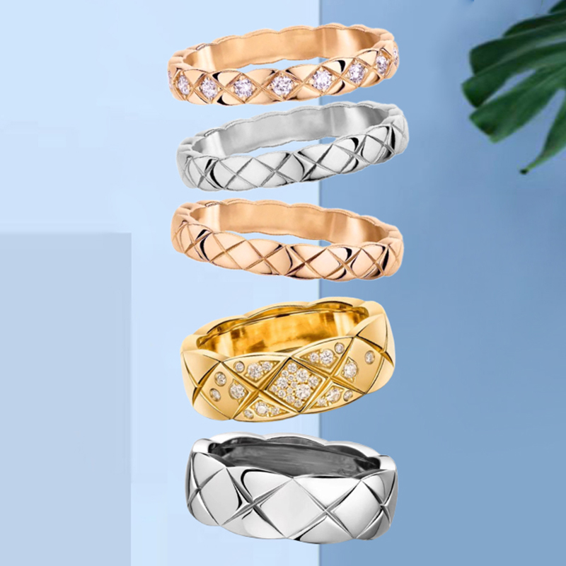 小さな翔霊模様のリング、ダイヤモンドリングの列、18Kゴールドの天然ダイヤモンドのカップルリング、ヘビーゴールドバージョンのダイヤモンドリング、ココクルチのレディースリング