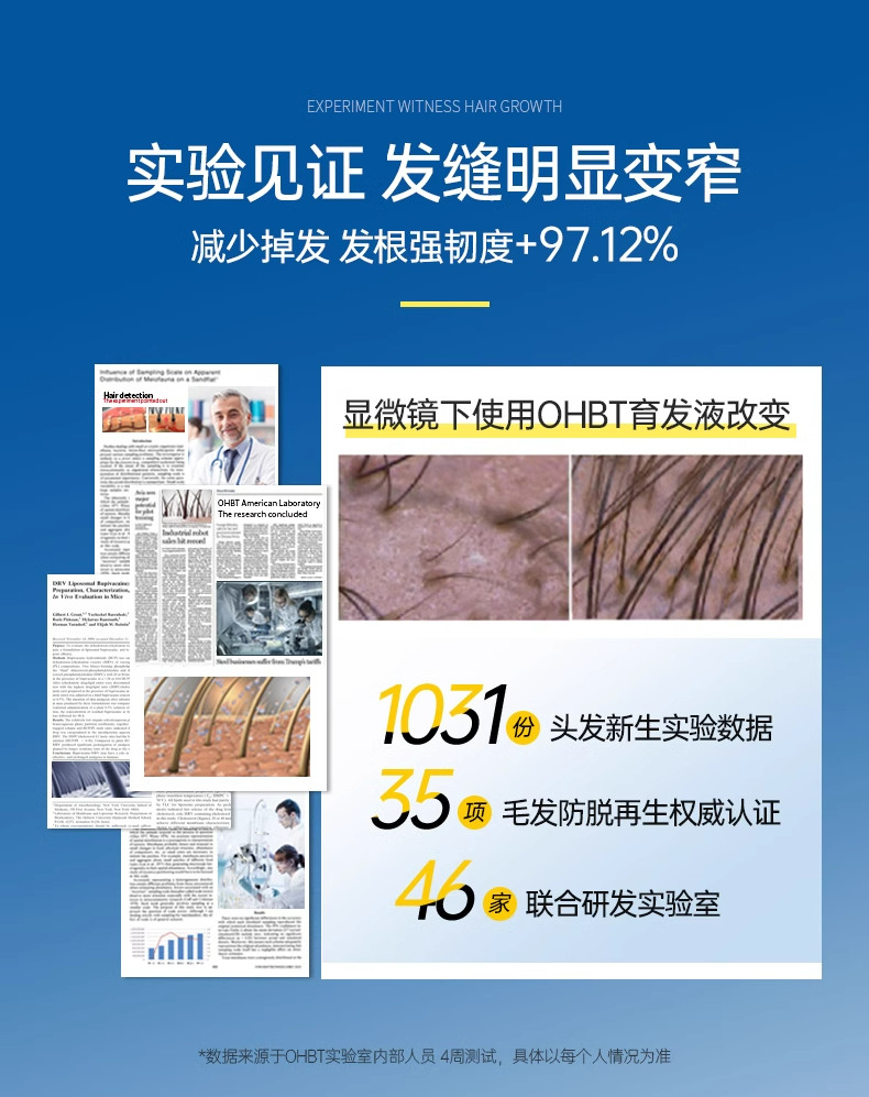 【香港直邮】 OHBT 防脱育发精华 100ml 男女通用 油头救星 打造健康头皮