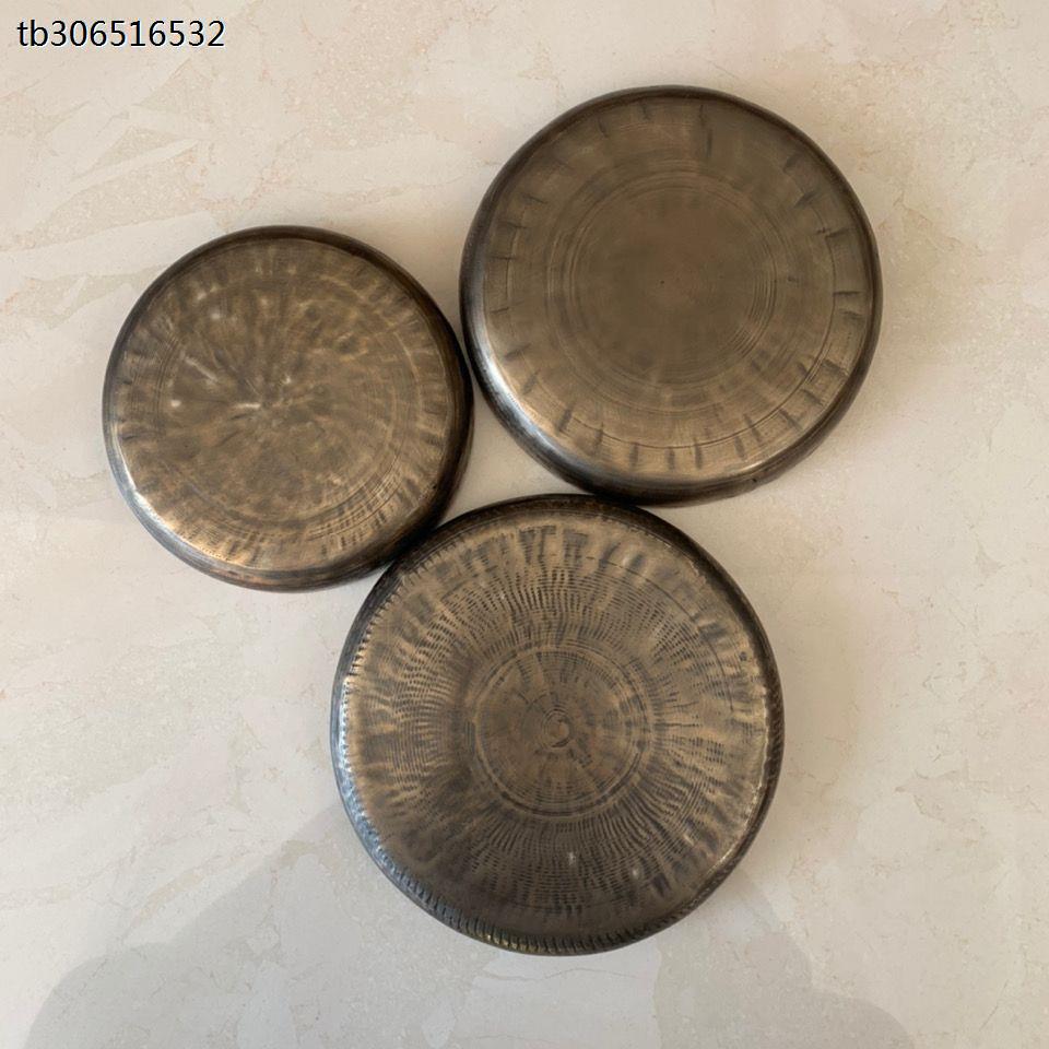 15 15 ~ 17cm pure handmade bronze margong loud bronze throwing good quality copper pan gong old brass gongs and gongs lead show-Taobao