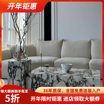 Treasure Gri Marble Tea Table Accueil Living Room Retro Nordic Rock Board Tea Table Cream Windy Corner quelques combinaisons