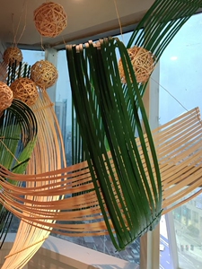 Bamboo Strips Handcrafted into Bamboo Rafts, Bamboo Weaving, Bamboo Strips for Wedding Decorations, Bamboo Slats for Lan
