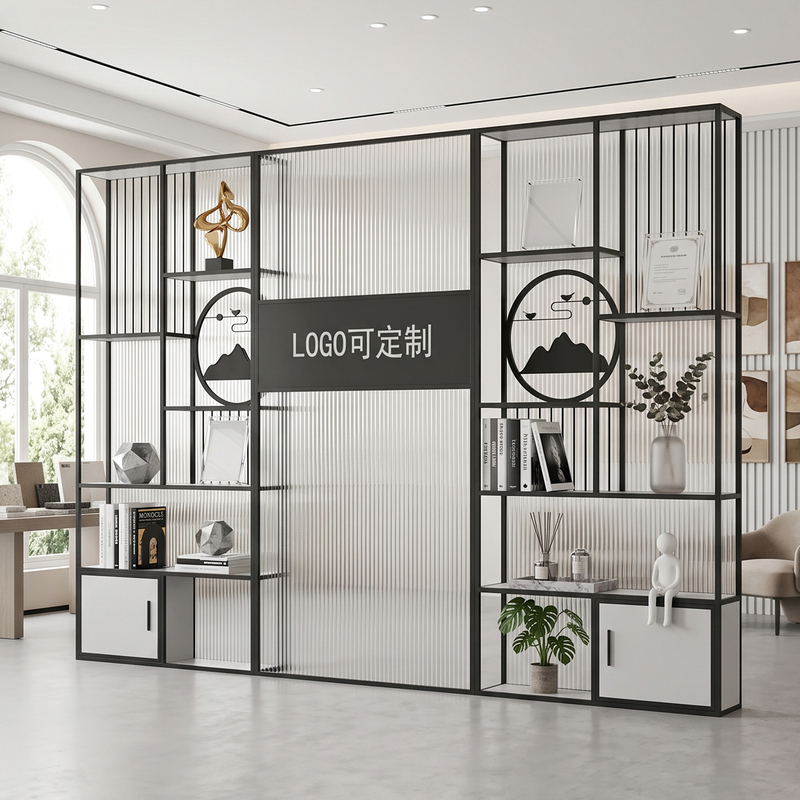 Beauty and Wellness Center Screen Partition, Image Wall, Exhibition Hall, Cultural and Creative Product Display Rack, Office Area Storage Rack, Partition and Divider