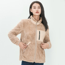 Couple style outdoor polar fleece jacket for women fleece jacket for winter thickened velvet warm lining coral fleece cardigan for men