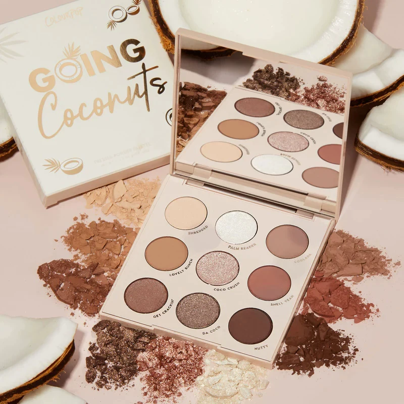 【Нет в наличии】COLOURPOP Coconut Plate GoingCoconuts Earth Color Daily Commuter Eye Shadow