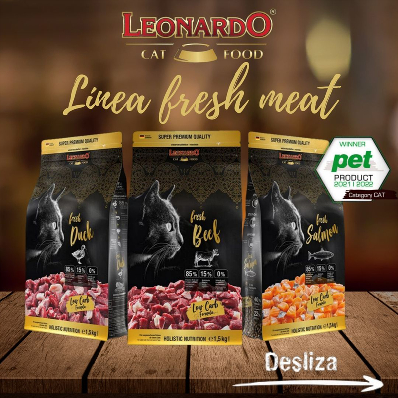 "Brand Direct Delivery" German Leonardo Little Leonardo Cat Food High Nutrition Fresh Meat Complete Adult and Kitten Main Food