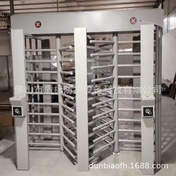 Factory custom-made thickened stainless steel full-height revolving gate enterprise factory access control attendance anti-trailing rolling gate machine