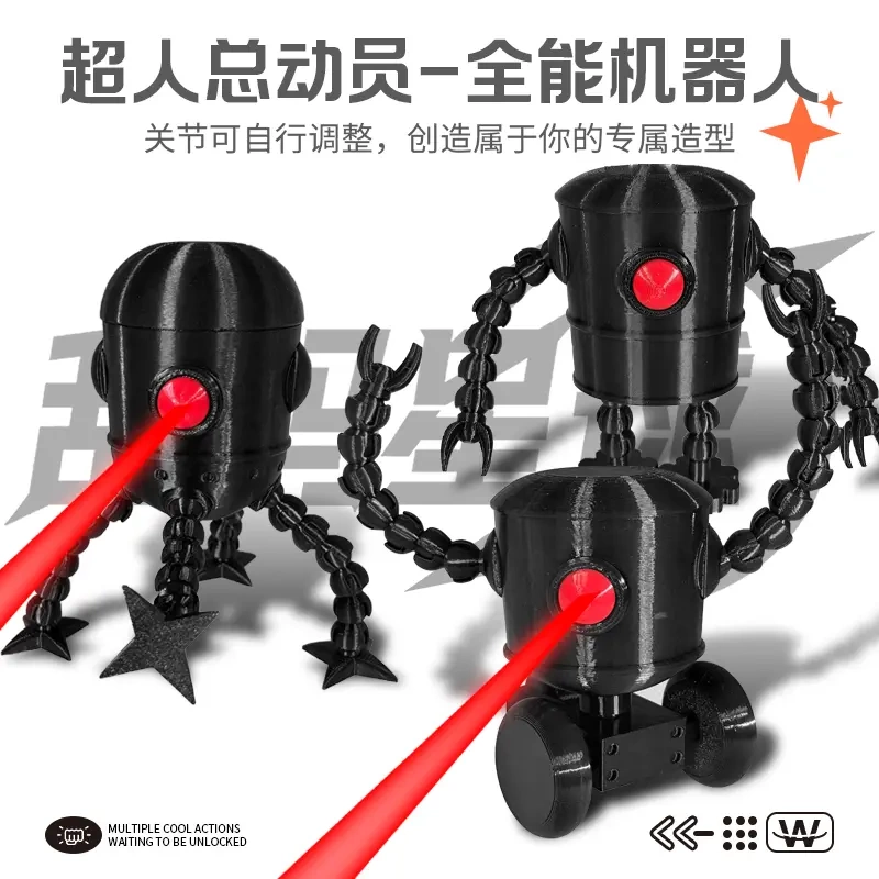 Official Genuine】New Incredibles Animated Peripheral Multi-Jointed Movable All-Purpose Robot Figure Toy