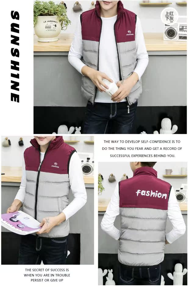 Áo vest nam mùa đông xuống mùa thu và mùa đông đôi nam nữ áo khoác trẻ phiên bản Hàn Quốc áo khoác mùa hè nam