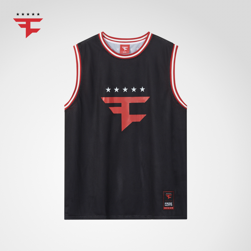 Faze Clan Official Exclusive Authentic E-Sports Five-Star Retro Trendy Vest Basketball Sports Mesh Breathable Faze Clan Official Exclusive Authentic E-Sports Five-Star Retro Trendy Vest Basketball Sports Mesh Breathable