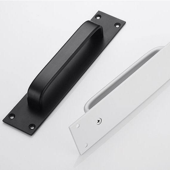No-Drill Door Handle Aluminum Alloy Door Pull Handle Glass Door and Window Plastic Steel Balcony Door Sliding Door Handle Cabinet Door