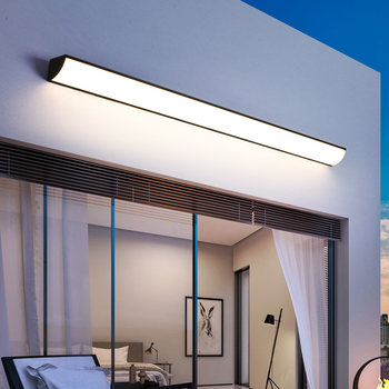 Outdoor Long Strip Wall Lamp Waterproof Villa Courtyard Balcony Outdoor Lighting Wall Lamp Sunroom Super Bright Terrace Door Headlight