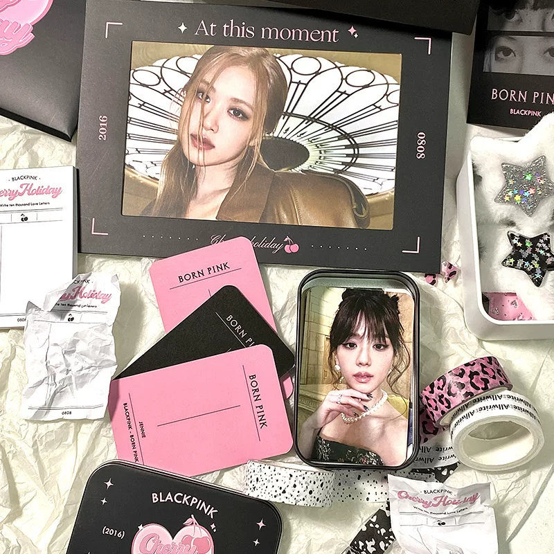 BLACKPINK [Cherry Holiday] Возвращение к памятному набору маленькая карта Ming открытка брелок карта Книга Бой карта коробка