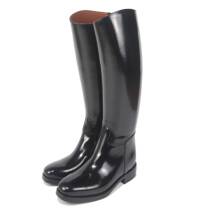 Equestrian riding boots German-style riding boots hard-tubed all-cow leather boots small square toe hand-made spring-shaped boots custom-made