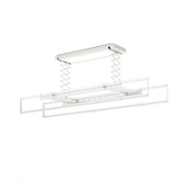 Ultra-thin electric clothes drying rack embedded invisible intelligent remote control voice-controlled automatic lifting household balcony clothes drying rack rod