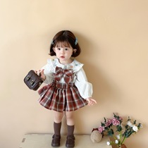 One-year-old baby girl autumn dress 2 baby fashionable one-year-old dress tutu skirt girl jk suit bomb skirt 3