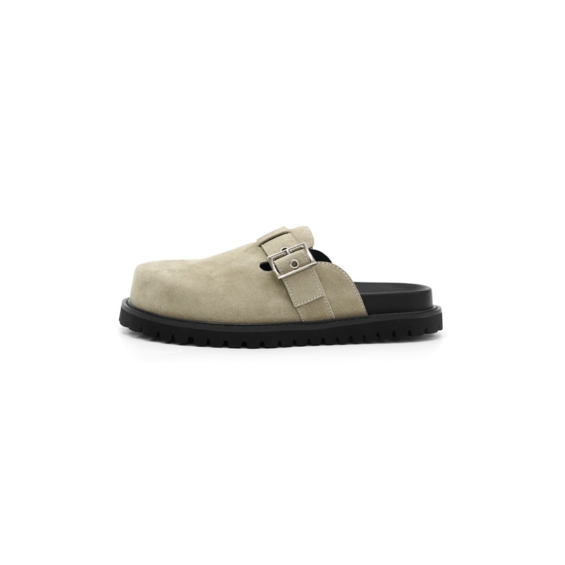 Pomu Sdo 25Th Anniversary New Men's Handmade Suede Birkenstock Half-Slip Closed-Toe Shoes Lazy Slippers Pomu Sdo 25Th Anniversary New Men's Handmade Suede Birkenstock Half-Slip Closed-Toe Shoes Lazy Slippers