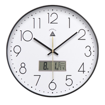 Jingsuo classic wall clock home clock living room simple quartz clock wall hanging automatic time radio clock 3266