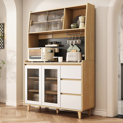 Scandinavian Rock Board Sideboard Cabinet Cabinet Storage Cabinet Integrated Wall Solid Wood Minimalist Power Supply Tea Cabinet Storage Cabinet Side Cabinet