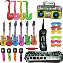 Flame Colorful Inflatable Guitar Childrens Stage Musica