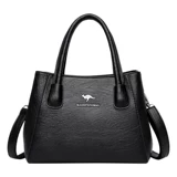 Универсальная вместительная и большая сумка на одно плечо для матери, сумка через плечо, из натуральной кожи