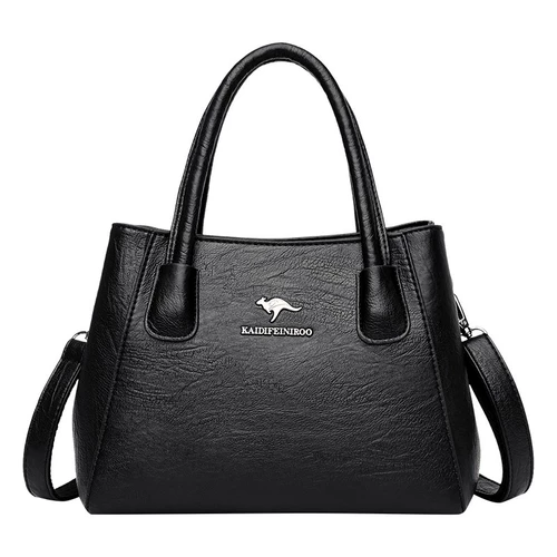 Универсальная вместительная и большая сумка на одно плечо для матери, сумка через плечо, из натуральной кожи