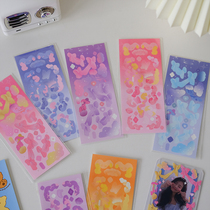 South Korea Dreamy Shiny Flash Card Stickers Shoot Up The Starry Small Card To Decorate Butterfly Knot Silk With Hand Ledger Material Paste