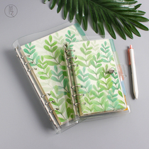 Forest department loose-leaf notebook hand-book art small fresh hand-book notebook notepad A5A6 simple transparent notebook stationery