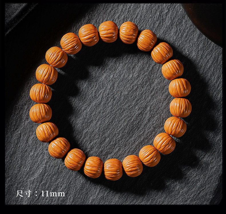 猴头土豪串京八棱小核桃手串凤羽猴头瓜桩男女单圈佛珠文玩手錬详情11