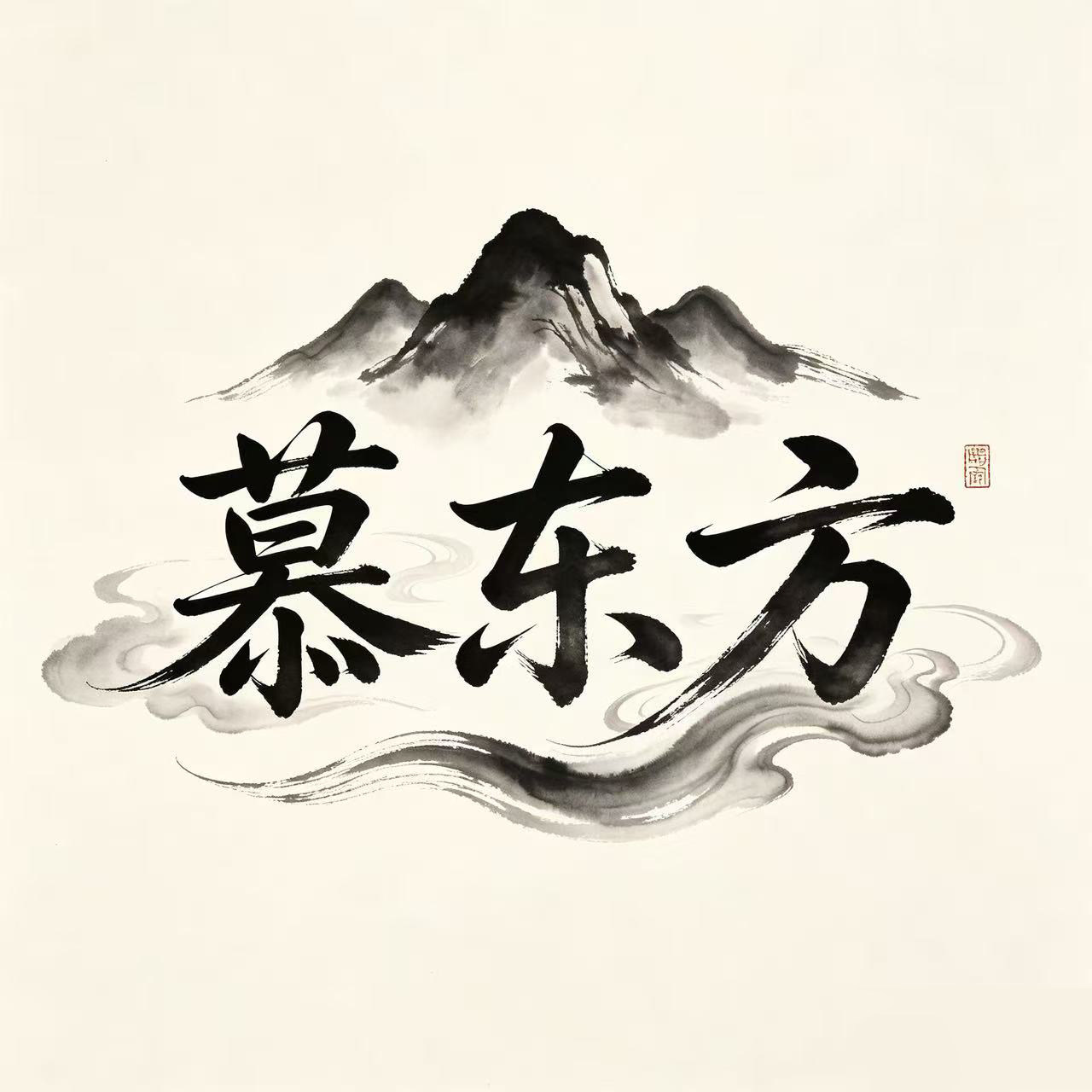 慕东方男装的LOGO