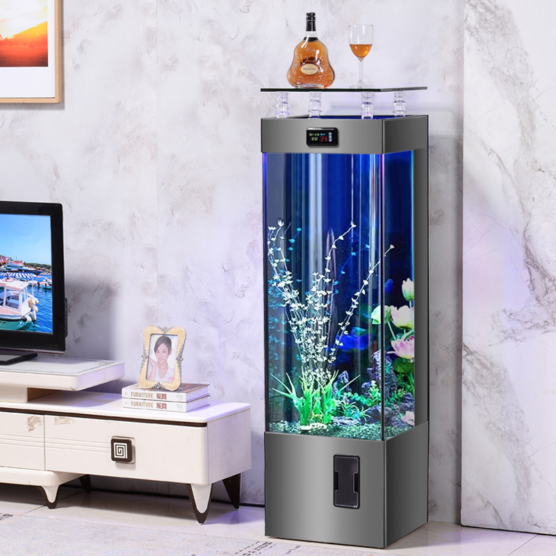 2024 new smart fish tank eco-sloth free water small and medium sized living room home gold fish tank full set