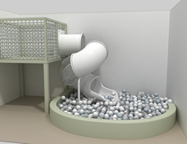 Net celebrity B&B room slide customized plastic splicing transparent rotating slide customized products do not support refunds and returns