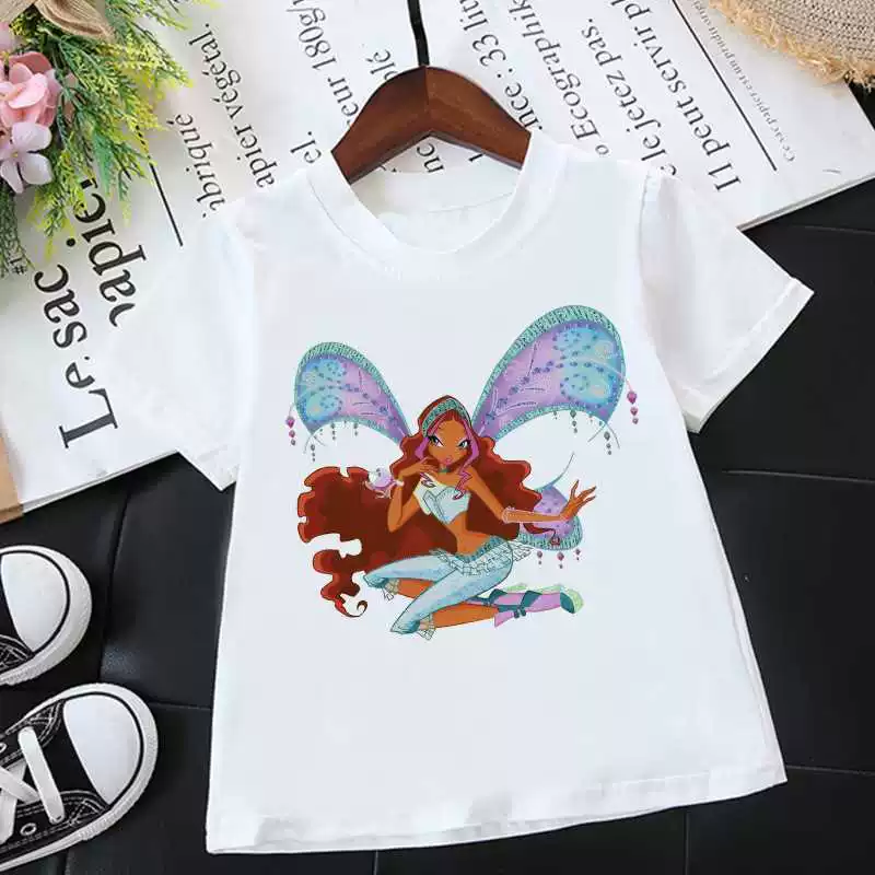 Летняя мода 2022 унисекс футболка Winx Club дети мальчики