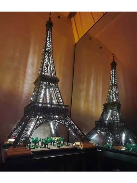 Suitable for Le3D New Building Block Paris Eiffel Tower Architectural Model Series, Adult Difficulty, for Boys to Assemble