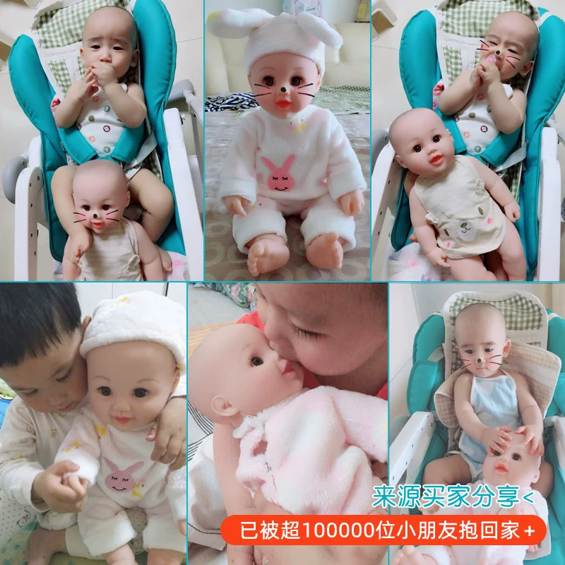 Realistic doll, silicone rubber speaking toy