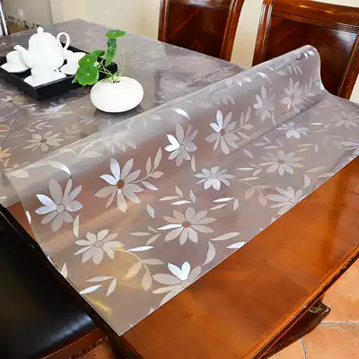 Desktop protective film, rubber, leave-in, customizable household dining table, transparent tablecloth, soft glass, ultra-thin
