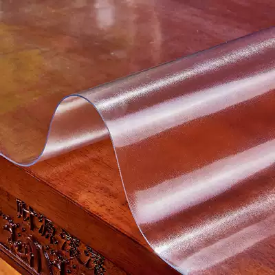 Soft glass tablecloth Learning student desk mat Office PVC waterproof and anti-scalding rubber mat Tea machine plastic mat