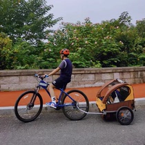 Bicycle trailer rear-mounted small bucket road bike mountain bike parent-child outdoor riding with children and babies