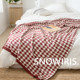 Nordic cotton sofa blanket black and white houndstooth blanket quilt nap blanket single air-conditioned blanket sofa blanket cover blanket