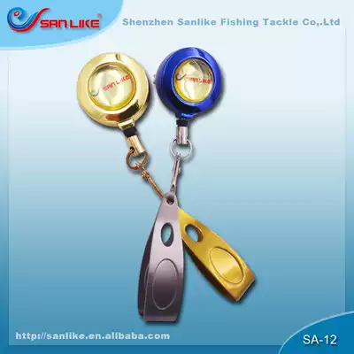 Sanle fishing gear telescopic buckle line scissors Portable fishing line small scissors Fishing gear supplies Fishing accessories anti-loss easy to pull