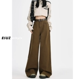 Летние джинсы, штаны, подходит для подростков, для формы тела «груша», в американском стиле, свободный прямой крой