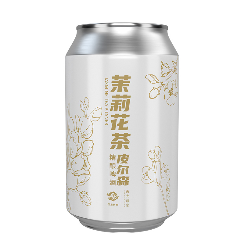 艺术精酿啤酒茉莉花茶皮尔森330ml*6罐