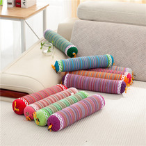 Sleeping special determination of buckwheat leather cylindrical pillow of buckwheat shell in hard adult mustard circle cervical pillow