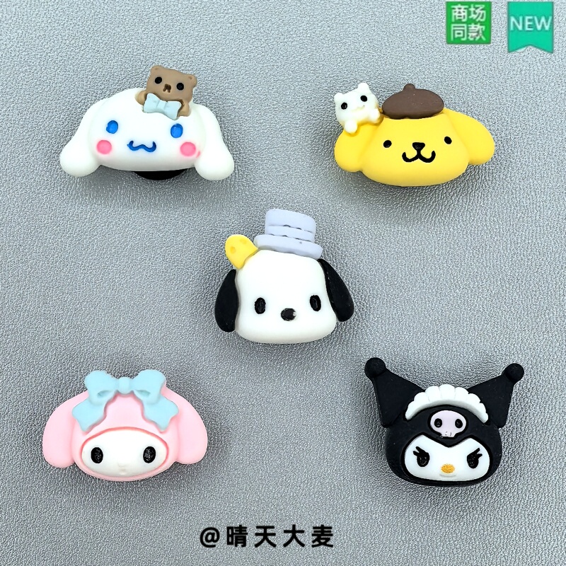 Crocs Shoe Charms Compatible with Crocs Accessories, Zhibixing, Sanrio, Kuromi, Dog, Melody