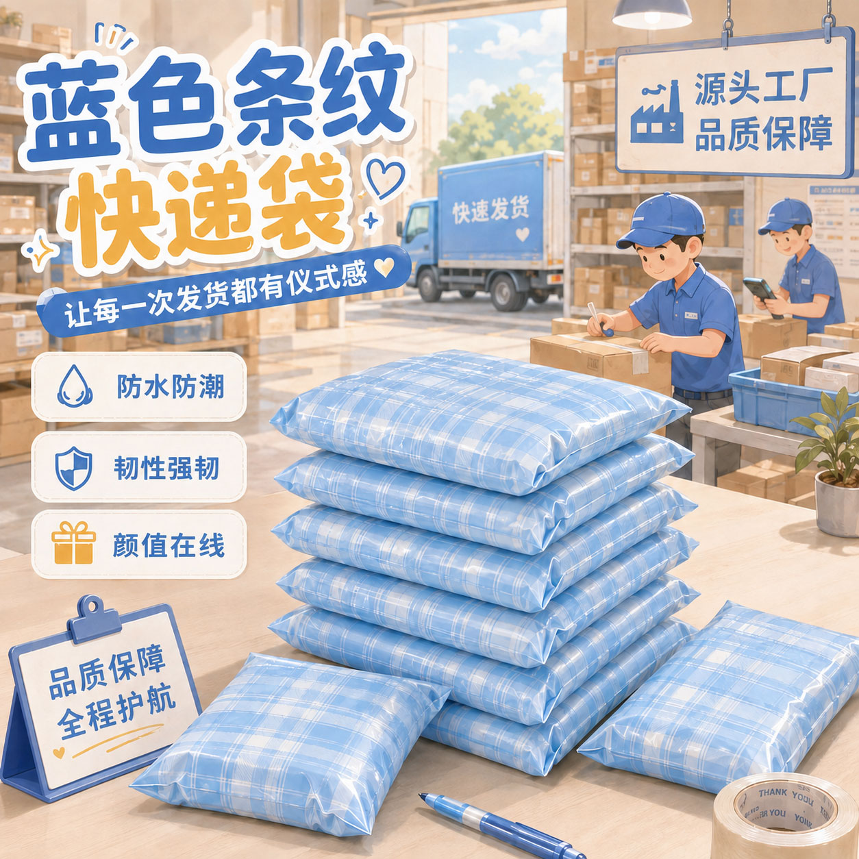 2026年电商批发加厚防水快递袋，如何按材质与场景精准选型？