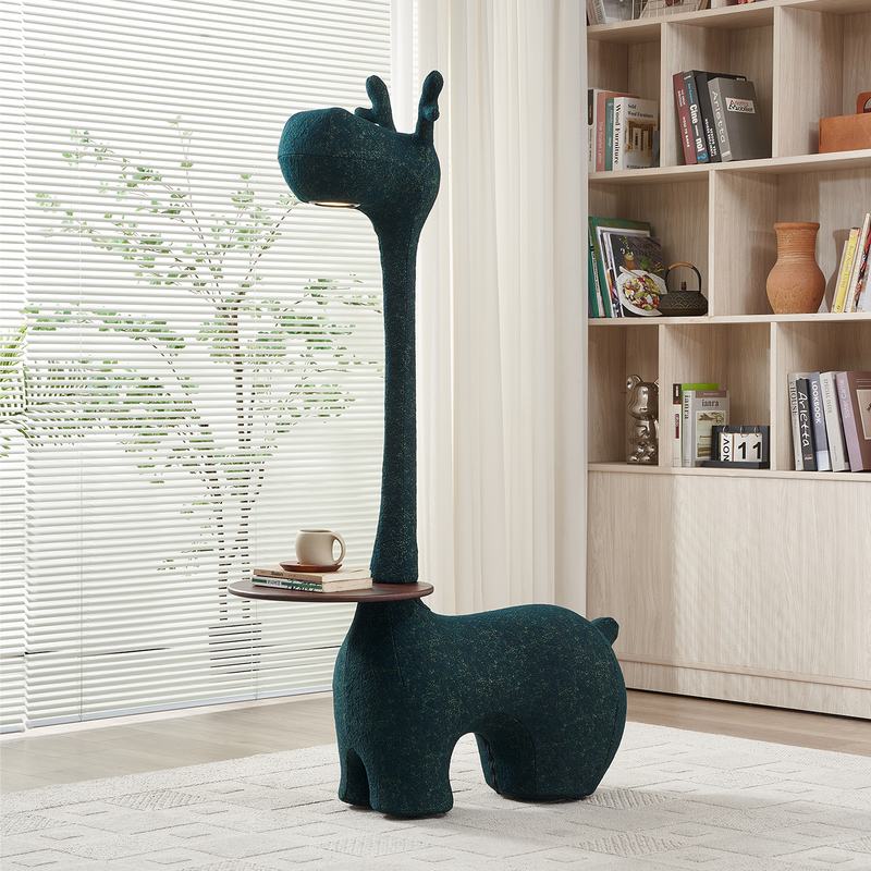 Creative Giraffe Side Table, Deer Animal-Shaped Seat, Floor Lamp, Corner Table, Living Room Home Decoration Ornaments