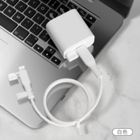Apple 𬞟 Комплект из четырех предметов мощностью 20 Вт [белый — кабель и крышка кабеля одного цвета] с пылезащитной вилкой